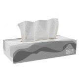 GP Pro 47410 Pacific Blue Basic 2-Ply Facial Tissue - White, Flat Box, 30 per case